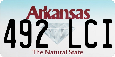 AR license plate 492LCI