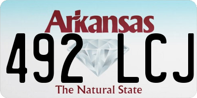 AR license plate 492LCJ