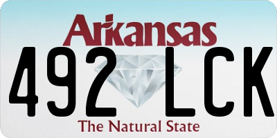 AR license plate 492LCK