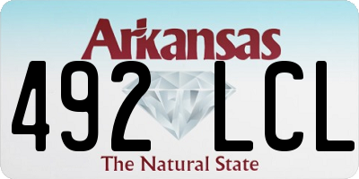 AR license plate 492LCL