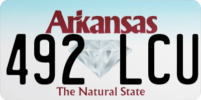 AR license plate 492LCU