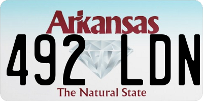 AR license plate 492LDN