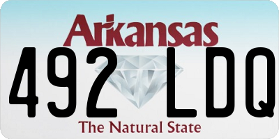AR license plate 492LDQ