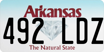 AR license plate 492LDZ
