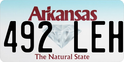 AR license plate 492LEH