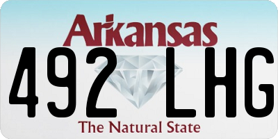 AR license plate 492LHG