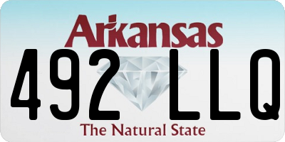 AR license plate 492LLQ