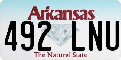 AR license plate 492LNU
