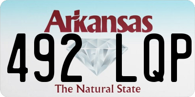 AR license plate 492LQP