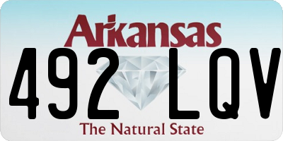 AR license plate 492LQV