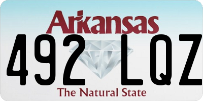 AR license plate 492LQZ