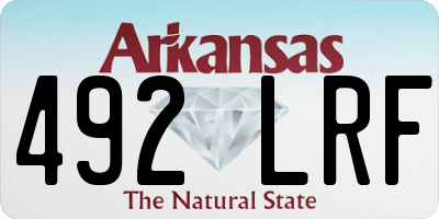 AR license plate 492LRF