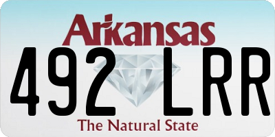 AR license plate 492LRR