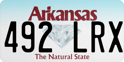 AR license plate 492LRX