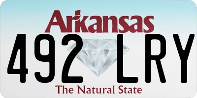 AR license plate 492LRY