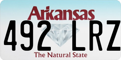 AR license plate 492LRZ