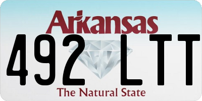 AR license plate 492LTT