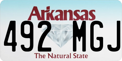 AR license plate 492MGJ