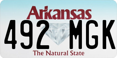 AR license plate 492MGK