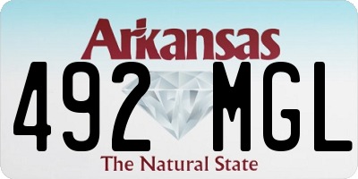 AR license plate 492MGL