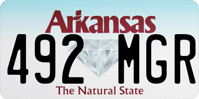AR license plate 492MGR