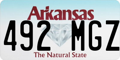 AR license plate 492MGZ