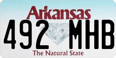 AR license plate 492MHB