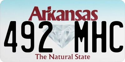 AR license plate 492MHC