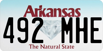 AR license plate 492MHE