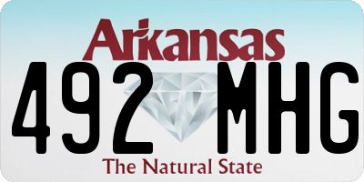 AR license plate 492MHG