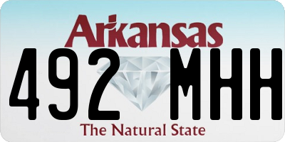AR license plate 492MHH