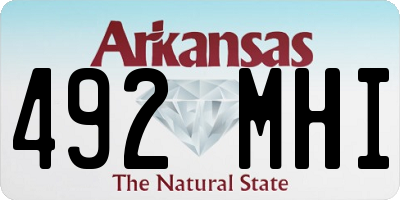 AR license plate 492MHI
