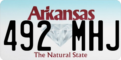 AR license plate 492MHJ