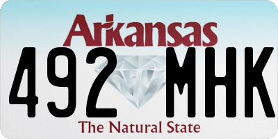 AR license plate 492MHK