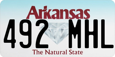 AR license plate 492MHL