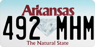 AR license plate 492MHM