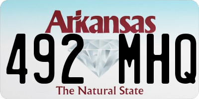 AR license plate 492MHQ
