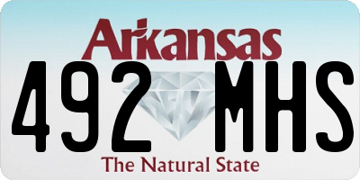 AR license plate 492MHS