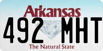 AR license plate 492MHT