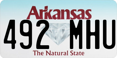 AR license plate 492MHU