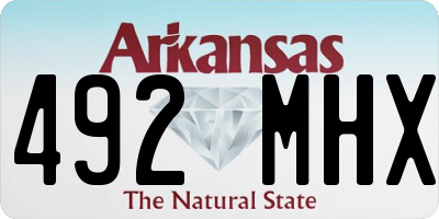 AR license plate 492MHX