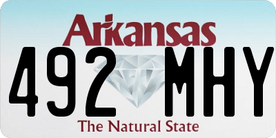 AR license plate 492MHY