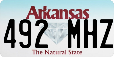 AR license plate 492MHZ