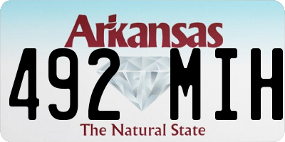AR license plate 492MIH