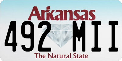 AR license plate 492MII