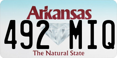 AR license plate 492MIQ