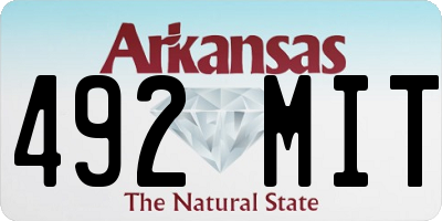 AR license plate 492MIT