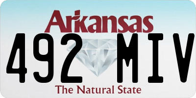 AR license plate 492MIV