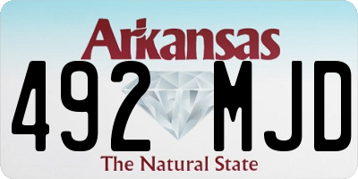 AR license plate 492MJD