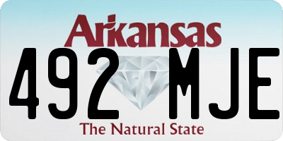 AR license plate 492MJE